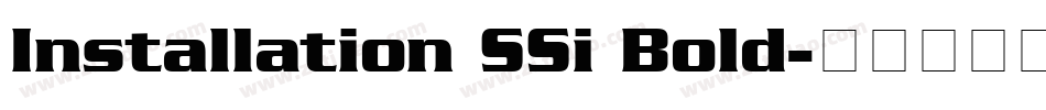 Installation SSi Bold字体转换